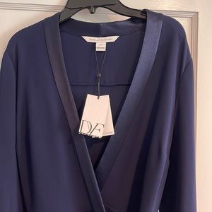 Diane vonFurstenberg Navy Long sleeve Jumpsuit